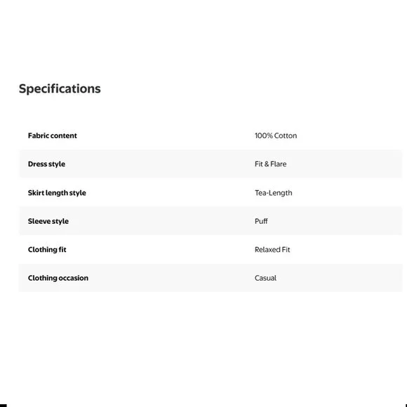 Free Assembly Blue Floral Belted Cotton Midi V-Neck Puff Sleeves Dress Various - Picture 5 of 6